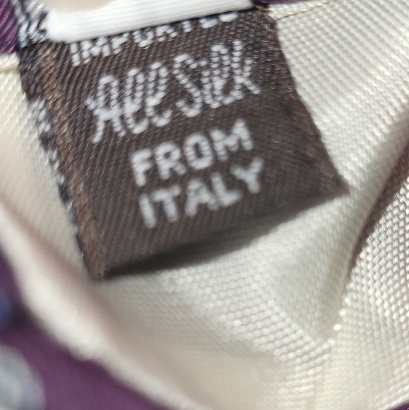 Givenchy Monsieur Silk Tie‎ Purple Silver Blue - Picture 4 of 8